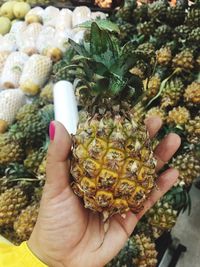 Close-up of cropped hand