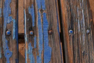 Full frame shot of old wooden planks