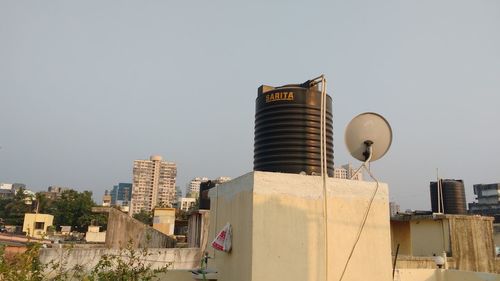 Low angle view of buildings against sky