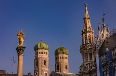 Low angle view of historic building against sky in city