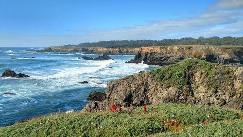 Scenic view of sea against sky