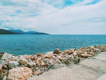 Scenic view of sea against sky