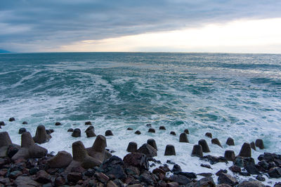 Scenic view of sea against sky