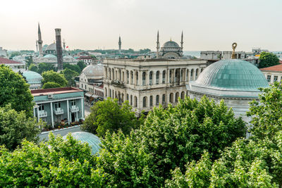 View of temple building against sky