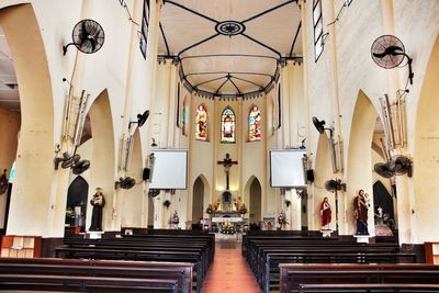 Interior of church