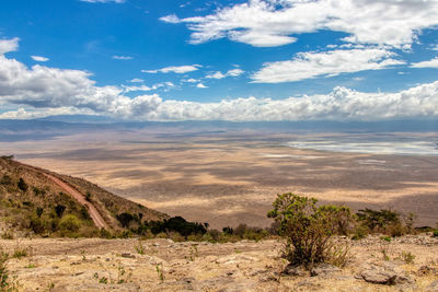 Top view of nogorongoro land view tanzania