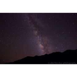 Scenic view of landscape at night