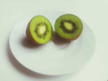 Close-up of food over white background