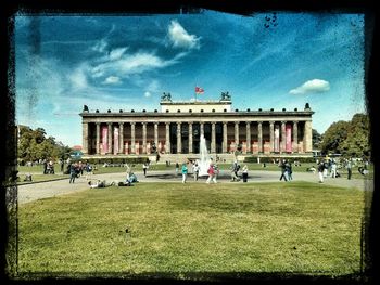 Facade of historical building