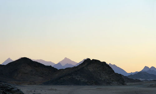 Scenic view of mountains