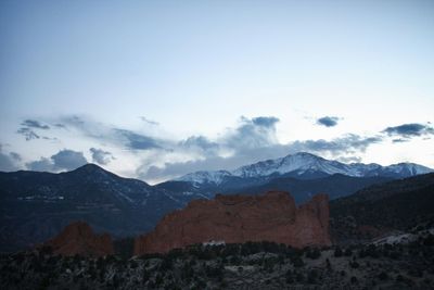 Scenic view of mountains