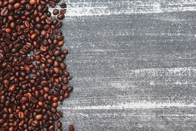 Close-up of roasted coffee beans