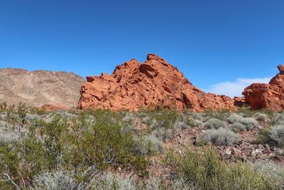 Rock formations in a desert