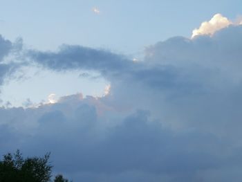 Low angle view of clouds in sky