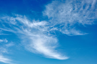 Low angle view of clouds in sky