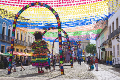 People walking on street