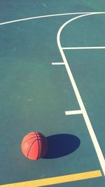 Close-up of basketball hoop