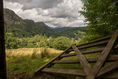 Scenic view of landscape against sky