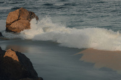 Scenic view of sea waves