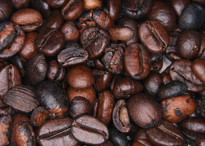 Full frame shot of coffee beans