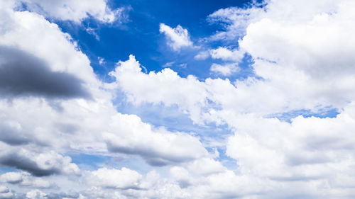 Low angle view of clouds in sky