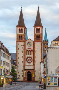 View of buildings against sky in city