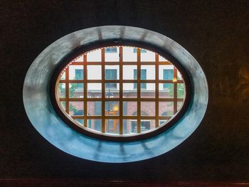 Directly below shot of skylight in building