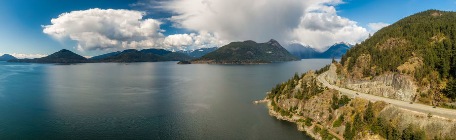 Panoramic view of sea against sky