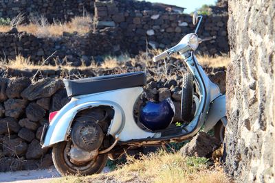 Abandoned vintage car