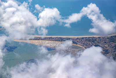 Panoramic view of sea against sky