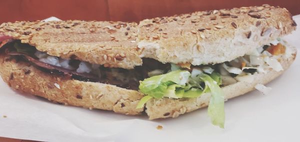 Close-up of food served in plate