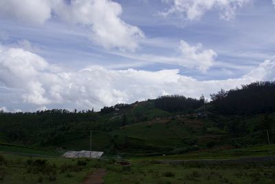 Scenic view of landscape against sky