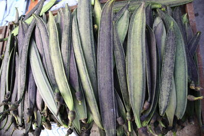 Close-up of vegetables for sale at market stall