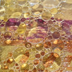 Close-up of wet bubbles