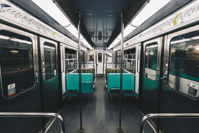 Interior of train 