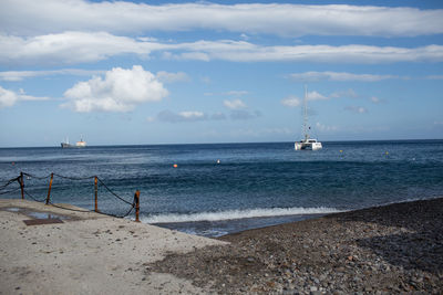 Scenic view of sea against sky