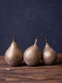 Close-up of christmas decorations on table