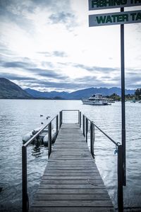 Pier on lake