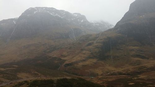 Scenic view of mountains