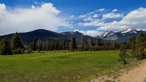 Scenic view of landscape against sky