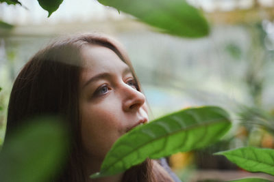 Portrait of young woman