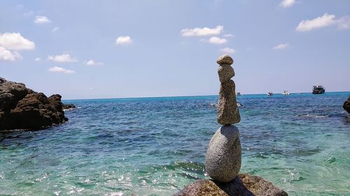 Scenic view of sea against sky