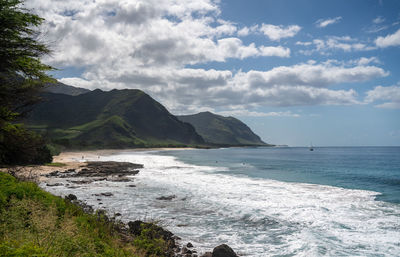 Scenic view of sea against sky