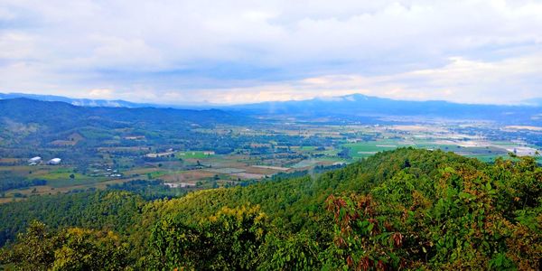 Scenic view of landscape against sky