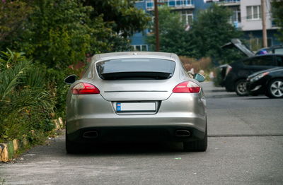 Car parked on street in city