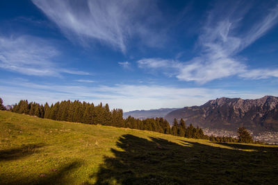 Scenic view of landscape against sky