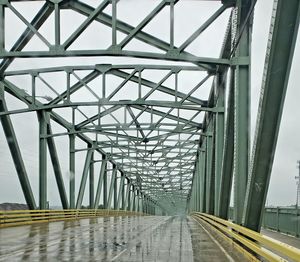 Angles of a steel bridge