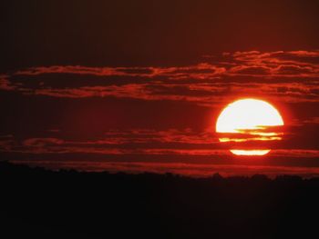 Scenic view of sky during sunset