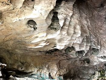 Low angle view of rock formation