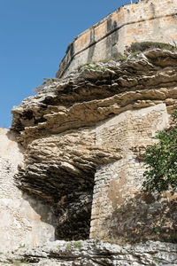 Low angle view of a cliff